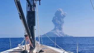 Watch the EXACT moment the Stromboli volcano erupted 03July2019 [upl. by Yecac]