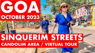 Goa  Sinquerim to Candolim October  2023  Situation Update  Goa Vlog  North Goa  Beach Road [upl. by Hagan]