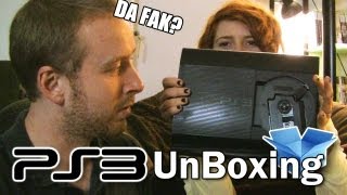 PS3 Super Slim UnBoxing with stories amp Fanboyisms ft LoX and Amanda [upl. by Garold]