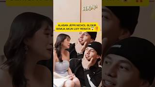 ALASAN JEFRI NICHOL BLOCK AKUN SOSMED LIVY RENATA😱⁉️❓⁉️ livyrenata [upl. by Sula]