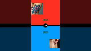 You only have one chance quiz choices shortsviral like wouldyourather internet phone tattoo [upl. by Eidnalem]