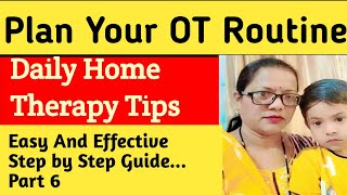 How to Plan Your Daily Occupational Therapy Routine at Home  Step by Step Guide autismasd [upl. by Adnarem338]