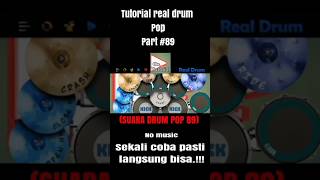 Tutorial real drum pop part 89SUARA DRUM POP 89no music shorts okechanneltutorial1324 [upl. by Lunnete]