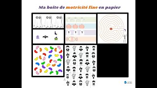 Ma boite de motricité fine en papier dHalloween [upl. by Nerhtak]