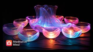 🌧️ 432Hz  Crystal Singing Bowl SOUNDBATH  Gentle Rain  Unblock Root amp Heart Chakra Open 3rd Eye [upl. by Nylde]