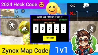 December 2024 ZYNOX FF1 Map Code  ZYNOX 1v1 ZYNOX 2vs2 Map Code  Zynox 1v1 Map Code  freefire [upl. by Bettine]