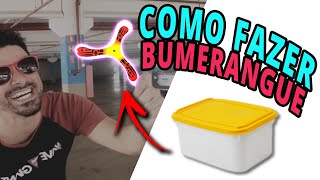 Como Fazer Bumerangue Com Pote de Sorvete [upl. by Joanna]