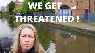 NARROWBOAT  We are THREATENED from the towpath  LIVE ABOARD LIFESTYLE DANGERS  Episode 59 [upl. by Breen295]