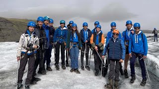 Perse students trek up the Solheimajokul Glacier in Iceland [upl. by Fougere]