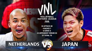 Netherlands vs Japan  Mens VNL 2024 [upl. by Flagler]