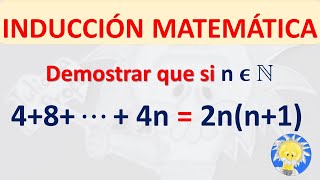 📌 DEMOSTRAR por INDUCCIÓN MATEMÁTICA 𝑺𝒊 𝒏 ∈ℕ 𝟒𝟖𝟏𝟐…𝟒𝒏𝟐𝒏𝒏𝟏  Juliana la Profe [upl. by Kester392]