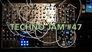 Techno Jam 47 Make Noise modular system Korg drumlogue [upl. by Kelson43]