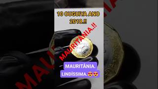 10 OUGUIYA ANO 2018 MAURITÂNIAwvnumismatica moedas coin euro colecionismo money foyou [upl. by Fen]