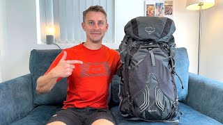 Osprey Exos 48 Backpack Review  the BEST lightweight backpacking bag [upl. by Melamed]