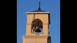 Electric Carillon system at Saint Peter church playing Westminster chimes part 2 [upl. by Dlarrej]