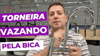 Como Consertar torneira de cozinha com vazamento na Bica façavocêmesmo diy youtubevideo [upl. by Blight299]