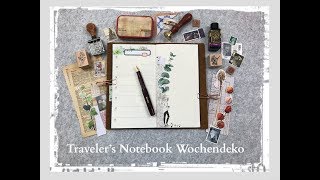 Wie und womit dekoriere ich mein Wochenplaner im Travelers Notebook anfängerfreundlich [upl. by Deehahs]