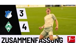 Hoffenheim vs Bremen 34 All Goals amp Extended Highlights [upl. by Akahs180]