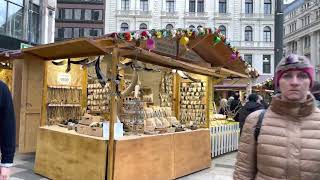 Easter market  Budapest Hungary  City center 4K Walk Tour [upl. by Yentihw]