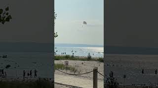 Parasailing on Wasaga Beach Canada [upl. by Helsie23]