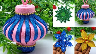 4 Types Of Christmas Ornaments  Christmas Tree Ornaments Making at Home  DIY Christmas Crafts [upl. by Yeldahc532]