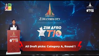 Highlight Reel Round 1 Draft Picks ft Sean Williams Mohammad Amir and Odean Smith  Zim Afro T10 [upl. by Sonstrom]