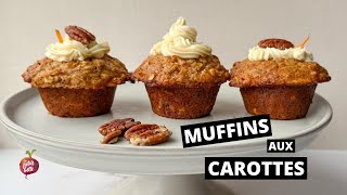 MUFFINS AUX CAROTTES 🥕 crémage au fromage à la crème [upl. by Erasmus]