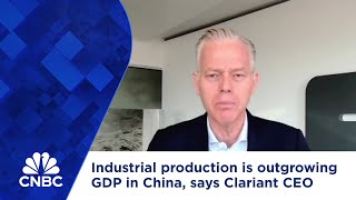 Industrial production is outgrowing GDP in China says Clariant CEO [upl. by Annot]