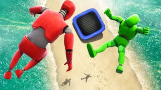 GTA 5 Crash Test Dummy • Crazy Squarepoline Jumps and Fails [upl. by Giusto]