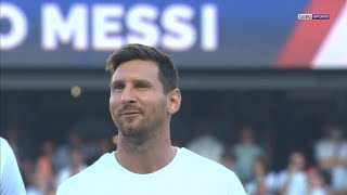 🔴🔵 PSG 🏟️ Lionel Messi présenté devant un Parc des Princes bouillant [upl. by Kalle]