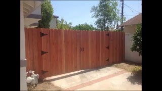 Payless Fence custom hand built woodwork in So Cal [upl. by Eleanor]