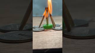 Experiment of matches five stick fire 🔥 experiment viralvideo satisfying youtubeshorts€ [upl. by Lien768]