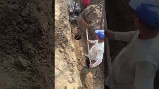 Extraction process of pile foundation soil [upl. by Chaudoin]