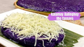 Kalamay Balinghoy  Kalamay Kamoteng Kahoy  Ube Cassava Recipe [upl. by Mansfield]