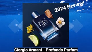 Giorgio Armani  Profondo Parfum 2024 Review [upl. by Ylen799]