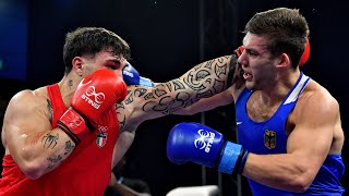 Diego Lenzi ITA vs Nikita Putilov GER World Boxing Cup Finals 2024 SFs 92kg [upl. by Wehner]