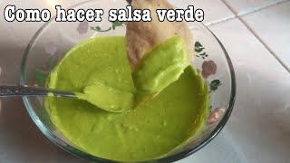 Vamos a hacer salsa verde para tacos 😋 [upl. by Derfiniw]