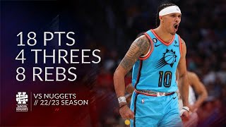 Damion Lee 18 pts 4 threes 8 rebs vs Nuggets 2223 season [upl. by Aronas]