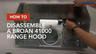 How to Disassemble a Broan PM600SSV Range Hood [upl. by Assenab45]