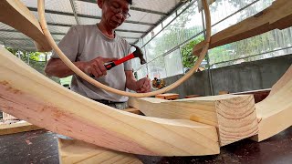 DRUM TABLE  ROUND TABLE DESIGN Incredible Woodworking Projects [upl. by Onilecram]