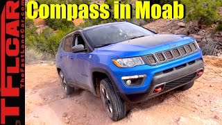 2017 Jeep Compass Trailhawk Moab OffRoad Adventure Review [upl. by Aicilyt909]