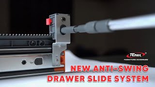 New Antiswing Drawer Slide System Is Cushiony And Silent [upl. by Nifled]