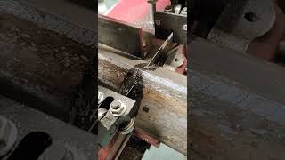 Cutting steel on the Horizontal bamd saw diy fabrication metalcutting harborfreight [upl. by Pliner]