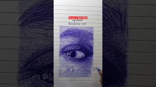 Eye drawing realistic with pen  realistic eye drawing shorts pendrawing eyedrawing [upl. by Noletta]