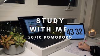 STUDY WITH ME 📚 5010 POMODORO  REAL TIME LOFI MUSIC NO NOISE [upl. by Yelsehc455]