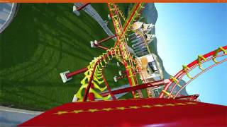 GoudrixParc astérix POV front seat cinematic Planet Coaster [upl. by Cristiona]