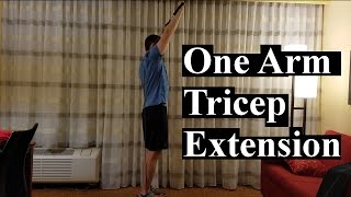 How To Bands One Arm Tricep Extension Triceps Arms [upl. by Brine]