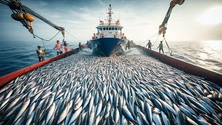 Giant Nets Massive Catches How High Tech Trawlers Harvest Tons of Fish Every Day [upl. by Jesher]