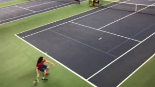 Nice Tennis Shots of MG Nastase John McEnroe Tennis Academy [upl. by Amalburga]