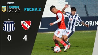 Reserva  Fecha 2 del Torneo 2022  Talleres  Independiente [upl. by Nala]